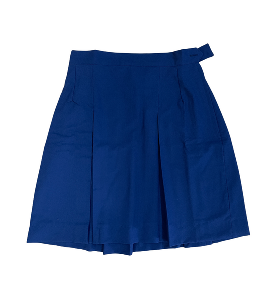 Girls Navy Blue Pleated Skirt