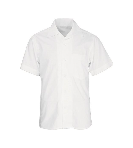 Midford Girls S/S Open Neck White Shirt
