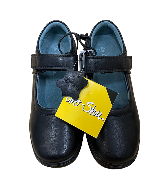 Kids Gro Shu Mary-Jane Leather School Shoes