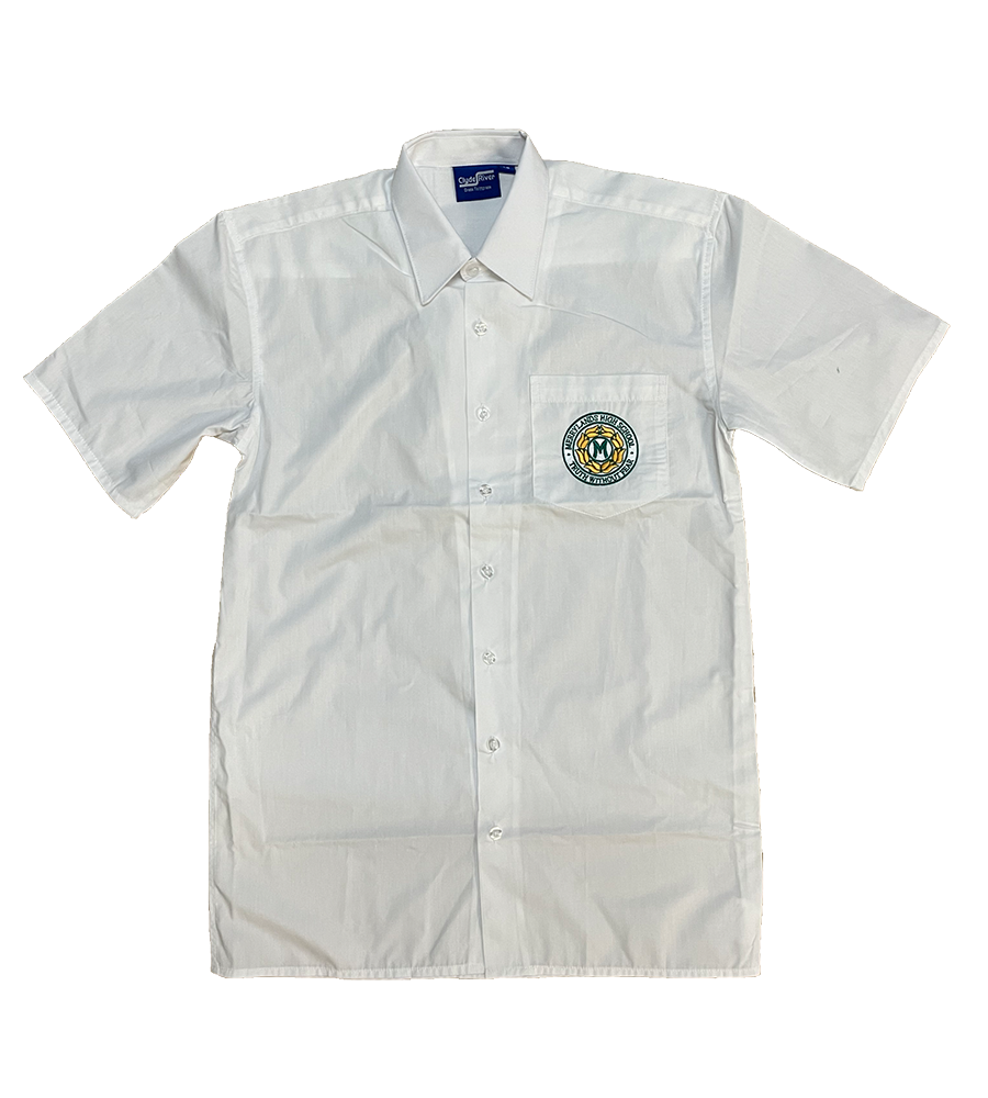 Merrylands High School| Unisex S/S White Shirt – Merrylands West School ...