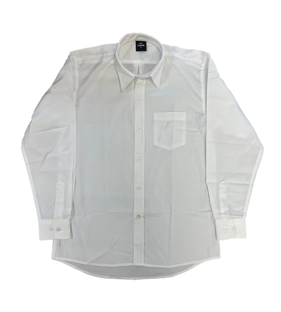 Boys Long Sleeve White School Shirt