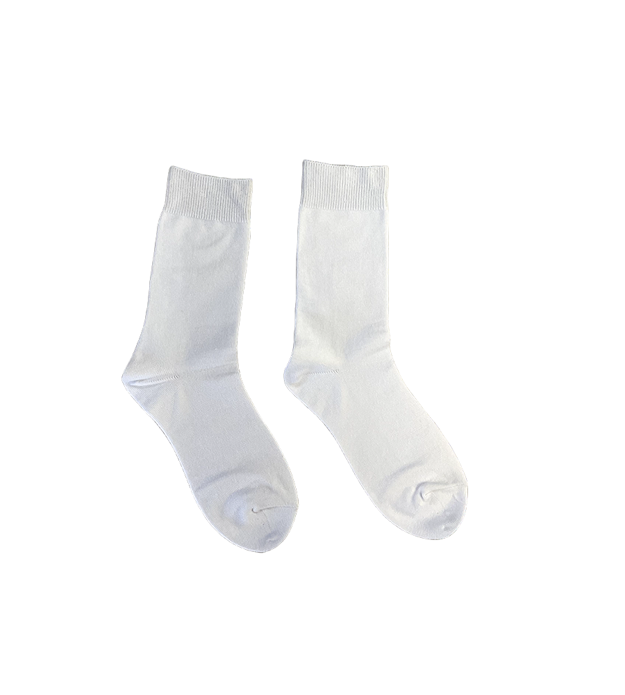 Kids Plain Crew Socks